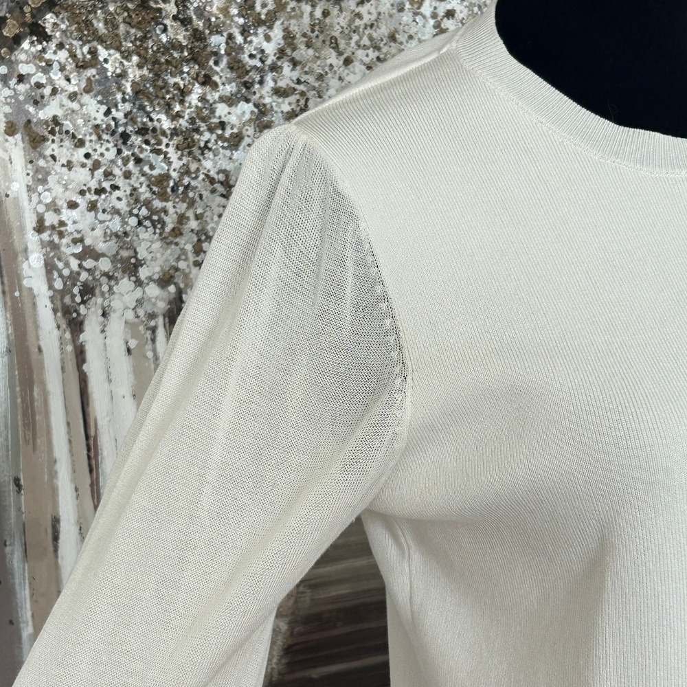 Contemporaine Par Simons Womens Cotton Blend Mock Neck Long Sleeve‎ Top - M - Picture 6 of 10